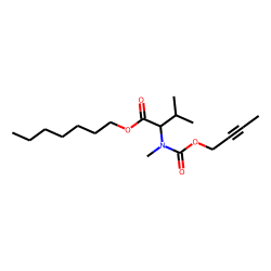 DL-Valine, N-methyl-N-(but-2-yn-1-yloxycarbonyl)-, heptyl ester