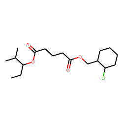 Glutaric acid, (2-chlorocyclohexyl)methyl 2-methylpent-3-yl ester