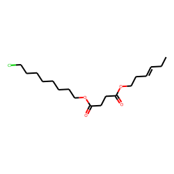 Succinic acid, 8-chlorooctyl trans-hex-3-en-1-yl ester