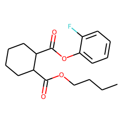 1,2-Cyclohexanedicarboxylic acid, butyl 2-fluorophenyl ester