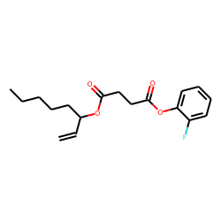 Succinic acid, 2-fluorophenyl oct-1-en-3-yl ester