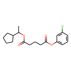Glutaric acid, 1-cyclopentylethyl 3-chlorophenyl ester