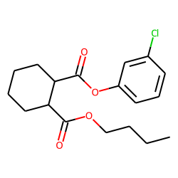 1,2-Cyclohexanedicarboxylic acid, butyl 3-chlorophenyl ester