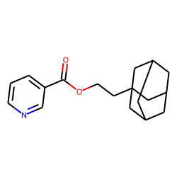 Nicotinic acid, 2-(1-adamantyl)ethyl ester