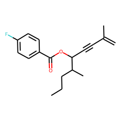 4-Fluorobenzoic acid, 2,6-dimethylnon-1-en-3-yn-5-yl ester
