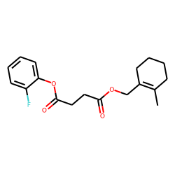 Succinic acid, 2-fluorophenyl (2-methylcyclohex-1-en-1-yl)methyl ester