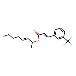 trans-3-Trifluoromethylcinnamic acid, oct-3-en-2-yl ester