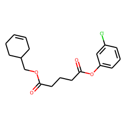 Glutaric acid, (cyclohex-3-enyl)methyl 3-chlorophenyl ester