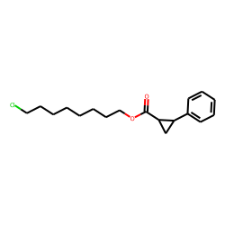 Cyclopropanecarboxylic acid, trans-2-phenyl-, 8-chlorooctyl ester
