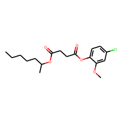 Succinic acid, hept-2-yl 4-chloro-2-methoxyphenyl ester