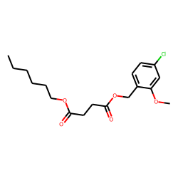 Succinic acid, hexyl 2-methoxy-4-chlorobenzyl ester