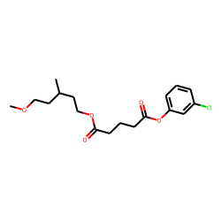 Glutaric acid, 3-chlorophenyl 3-methyl-5-methoxypentyl ester