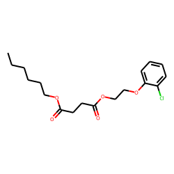 Succinic acid, 2-(2-chlorophenoxy)ethyl hexyl ester