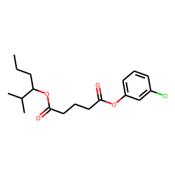 Glutaric acid, 3-chlorophenyl 2-methylhex-3-yl ester