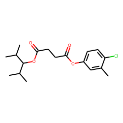 Succinic acid, 4-chloro-3-methylphenyl 2,4-dimethylpent-3-yl ester