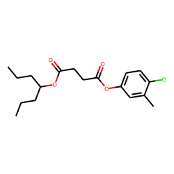 Succinic acid, 4-chloro-3-methylphenyl 4-heptyl ester