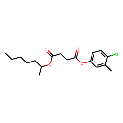 Succinic acid, 4-chloro-3-methylphenyl 2-heptyl ester