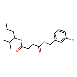 Succinic acid, 3-chlorobenzyl 2-methylhex-3-yl ester