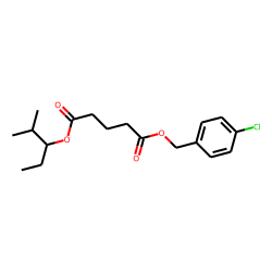 Glutaric acid, 2-methylpent-3-yl 4-chlorobenzyl ester