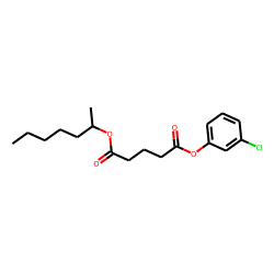 Glutaric acid, hept-2-yl 3-chlorophenyl ester