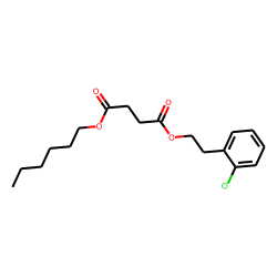 Succinic acid, 2-chlorophenethyl hexyl ester