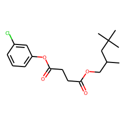 Succinic acid, 3-chlorophenyl 2,4,4-trimethylpentyl ester