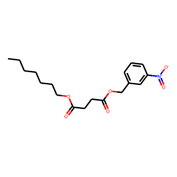 Succinic acid, heptyl 3-nitrobenzyl ester