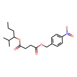 Succinic acid, 2-methylhex-3-yl 4-nitrobenzyl ester