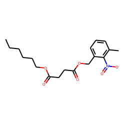 Succinic acid, hexyl 3-methyl-2-nitrobenzyl ester