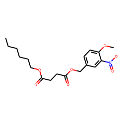 Succinic acid, hexyl 4-methoxy-3-nitrobenzyl ester