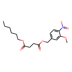 Succinic acid, hexyl 3-methoxy-4-nitrobenzyl ester