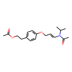 1-(2-Acetoxyethyl)-4-[3-acetyl(isopropyl)aminoprop-2-enyloxy]benzene