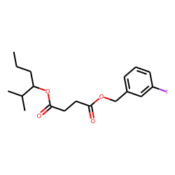 Succinic acid, 3-iodobenzyl 2-methylhex-3-yl ester