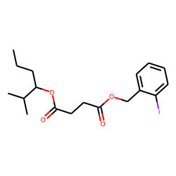 Succinic acid, 2-iodobenzyl 2-methylhex-3-yl ester