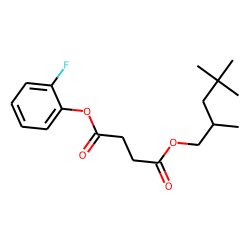 Succinic acid, 2-fluorophenyl 2,4,4-trimethylpentyl ester