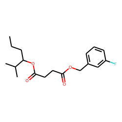 Succinic acid, 3-fluorobenzyl 2-methylhex-3-yl ester