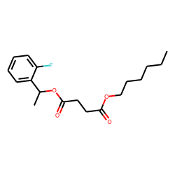 Succinic acid, 1-(2-fluorophenyl)ethyl hexyl ester