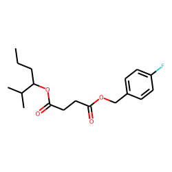 Succinic acid, 4-fluorobenzyl 2-methylhex-3-yl ester