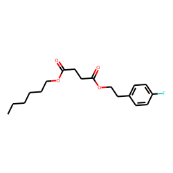 Succinic acid, 4-fluorophenethyl hexyl ester