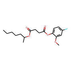 Succinic acid, hept-2-yl 4-fluoro-2-methoxyphenyl ester