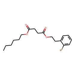 Succinic acid, 2-bromophenethyl hexyl ester