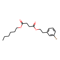 Succinic acid, 3-bromophenethyl hexyl ester