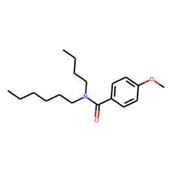 Benzamide, 4-methoxy-N-butyl-N-hexyl-