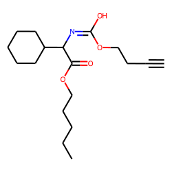 Glycine, 2-cyclohexyl-N-(but-3-yn-1-yl)oxycarbonyl-, pentyl ester