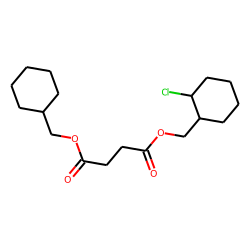 Succinic acid, cyclohexylmethyl (2-chlorocyclohexyl)methyl ester