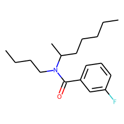Benzamide, 3-fluoro-N-butyl-N-hept-2-yl-