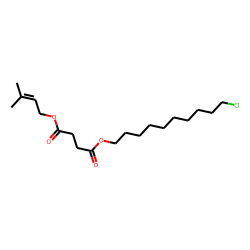 Succinic acid, 3-methylbut-2-en-1-yl 10-chlorodecyl ester