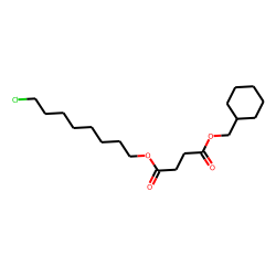 Succinic acid, cyclohexylmethyl 8-chlorooctyl ester