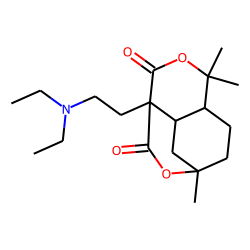 Malonic dilactone, alpha-[2-(diethylamino)ethyl]-cis-1(me),3(h),4(h)-cis-3(h)-1,8-dihydroxy-3-p-menthyl