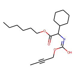 Glycine, 2-cyclohexyl-N-(but-2-yn-1-yl)oxycarbonyl-, hexyl ester